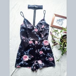 Silky Romper with Choker